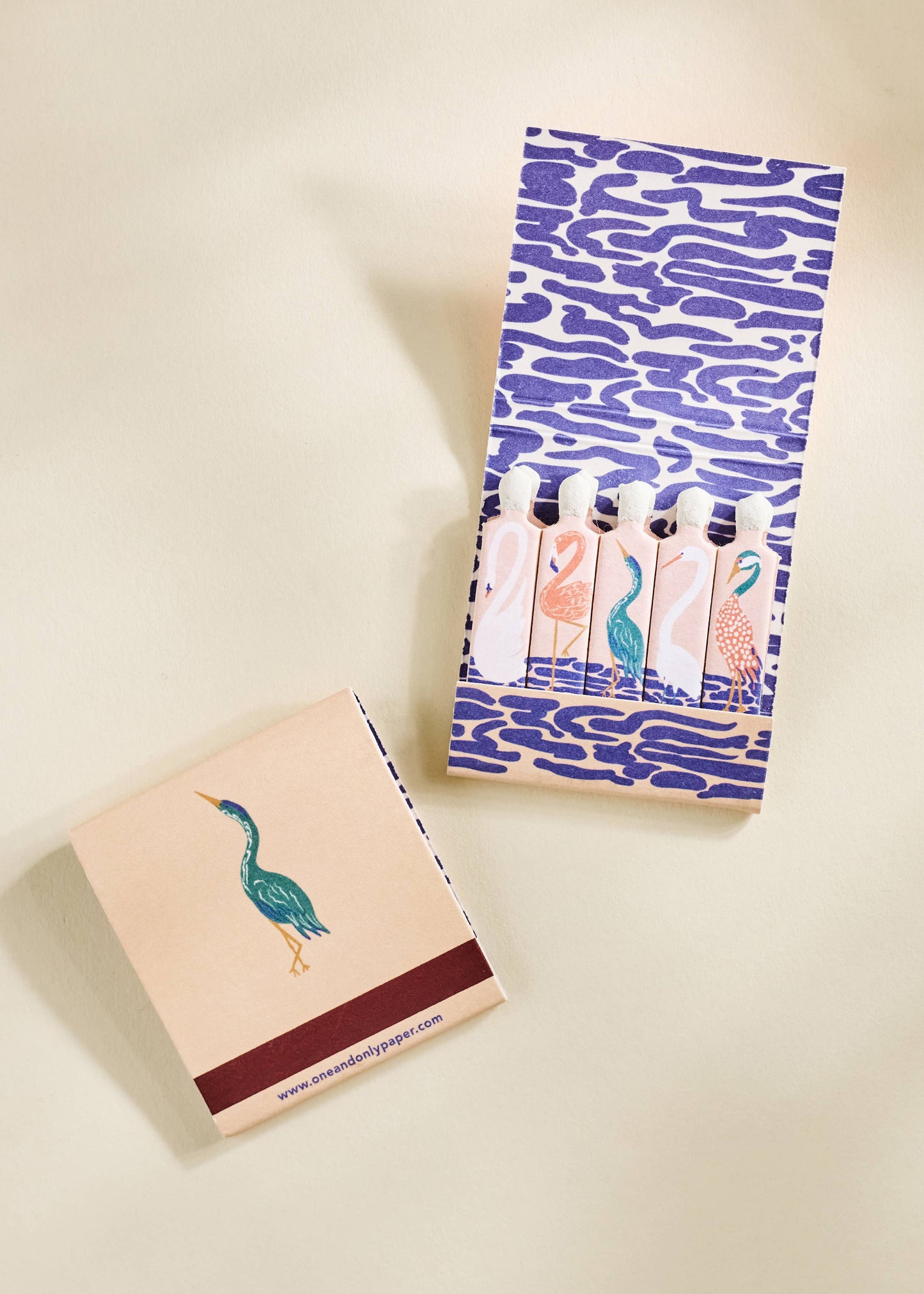 Tropical Sunset Birds | Printed Matchbook