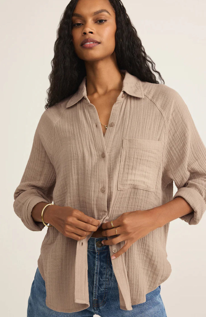 Perfect Airy | Button Top
