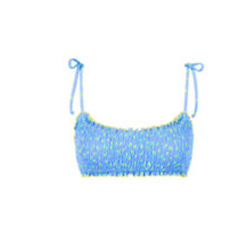 Shirred | Crop Tie Top