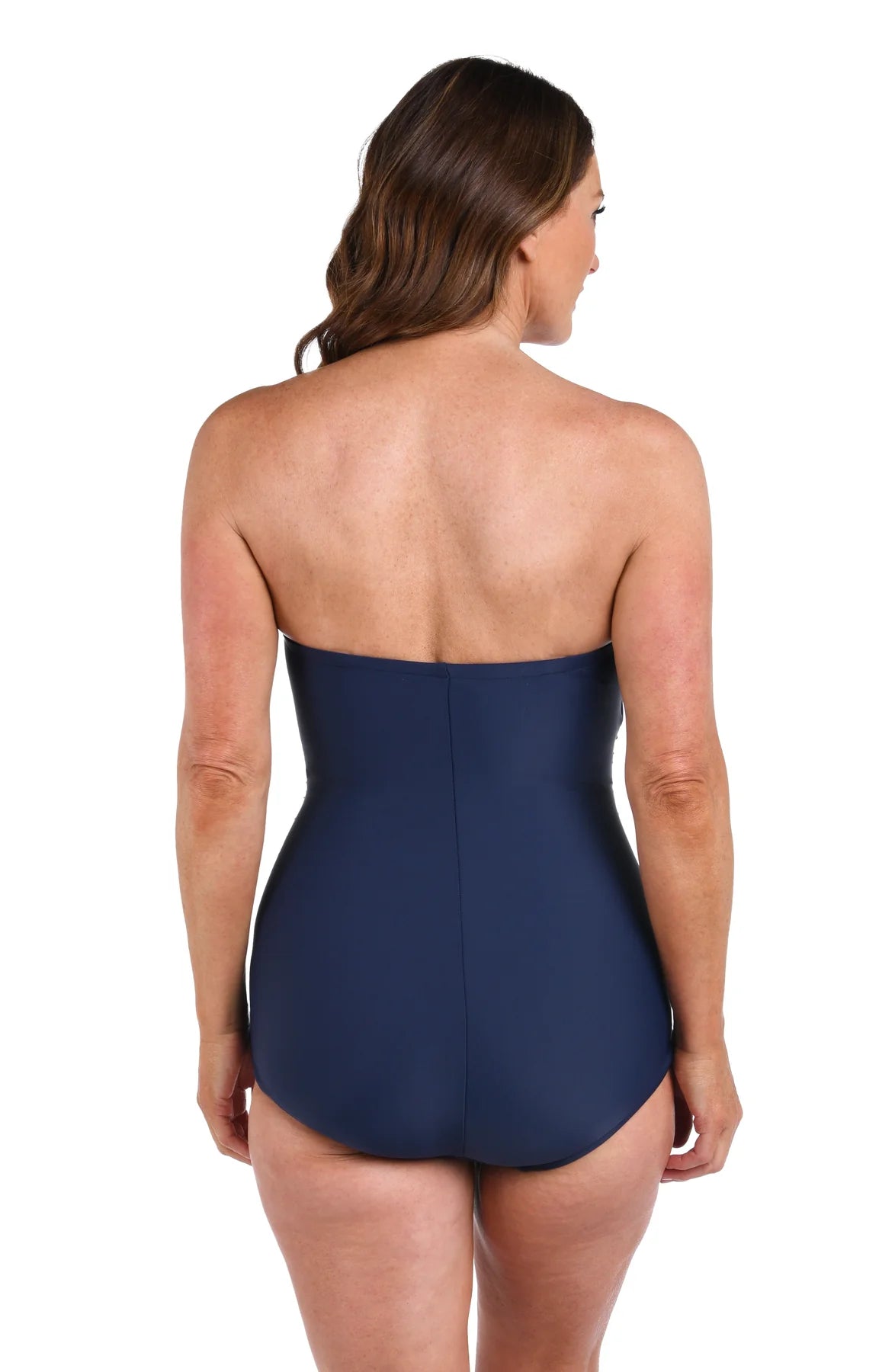 Solid Bandeau Girl Leg | One Piece