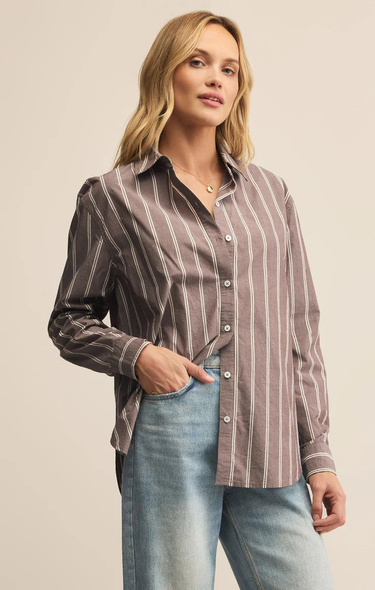Seaport | Striped Poplin Shirt