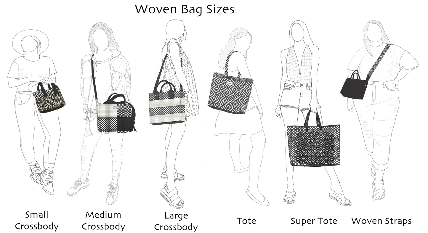 Black Woven | Super Tote