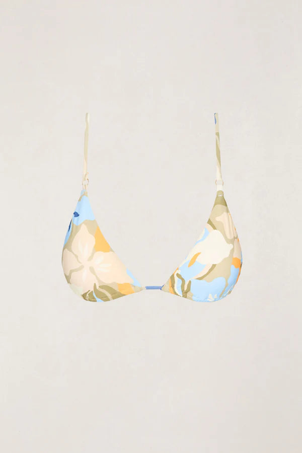 Blanca Floral Slide Tri | Bikini Top