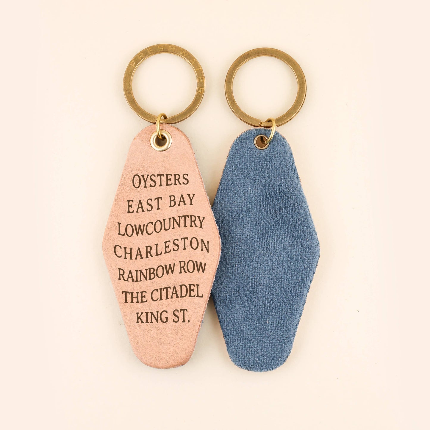 Custom Your City Favorites Keychain: Wave / Keychain with Hang Tag