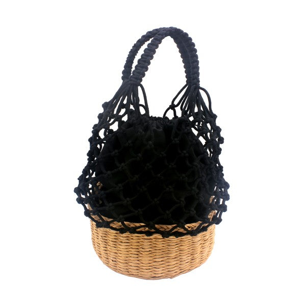 Knitted Basket | Beach Bag