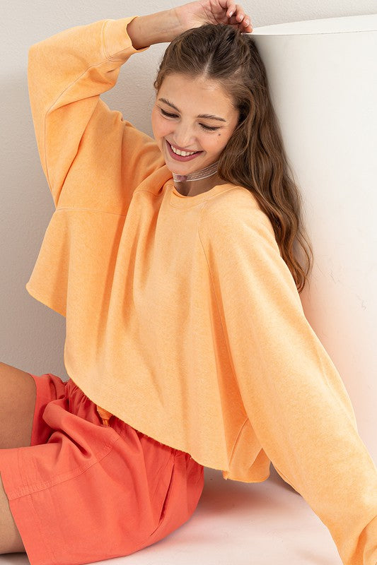 Laid Back Crop | Sweatshirt