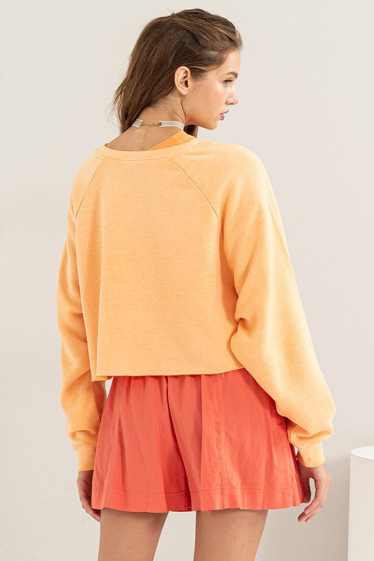 Laid Back Crop | Sweatshirt