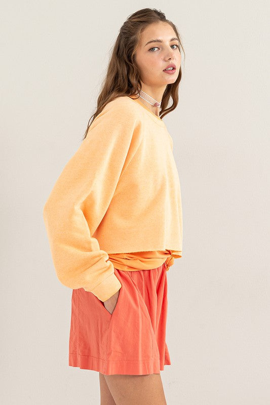 Laid Back Crop | Sweatshirt