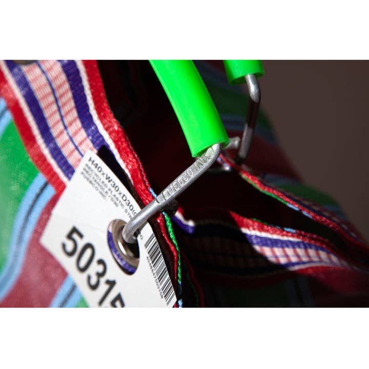RECYCLED PLASTIC STRIPE BAG - Rectangle D30