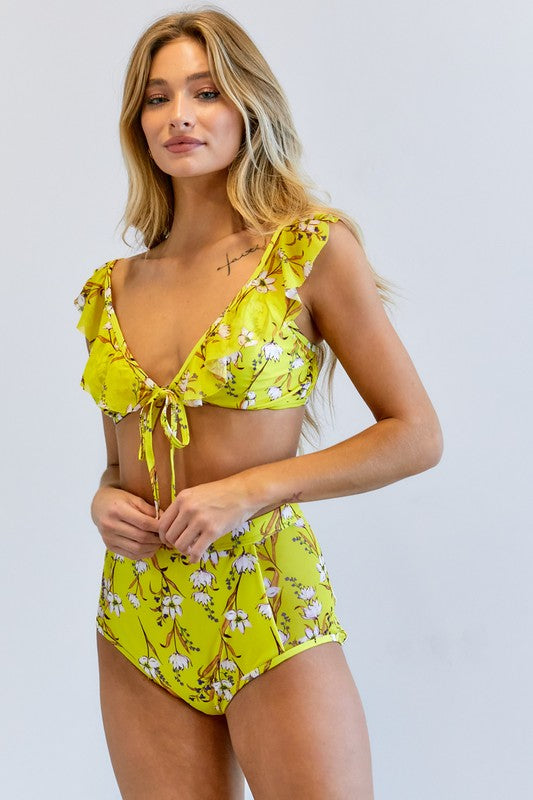 Floral Printed | Swimwear Set