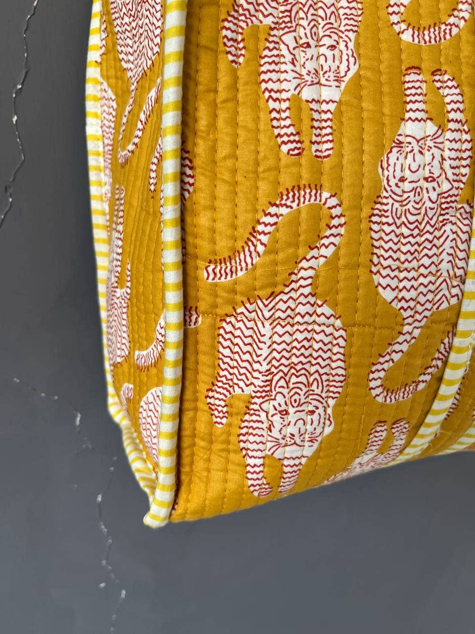 Yellow Quilted | Reversible Tote Bag