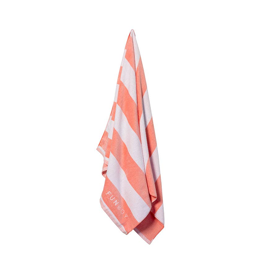 Pink Striped Cabana Towel