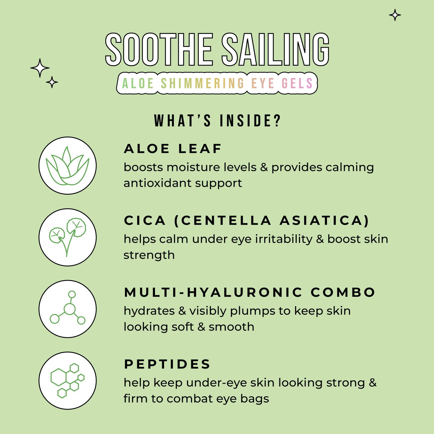 Soothe Sailing | Aloe Shimmering Eye Gels