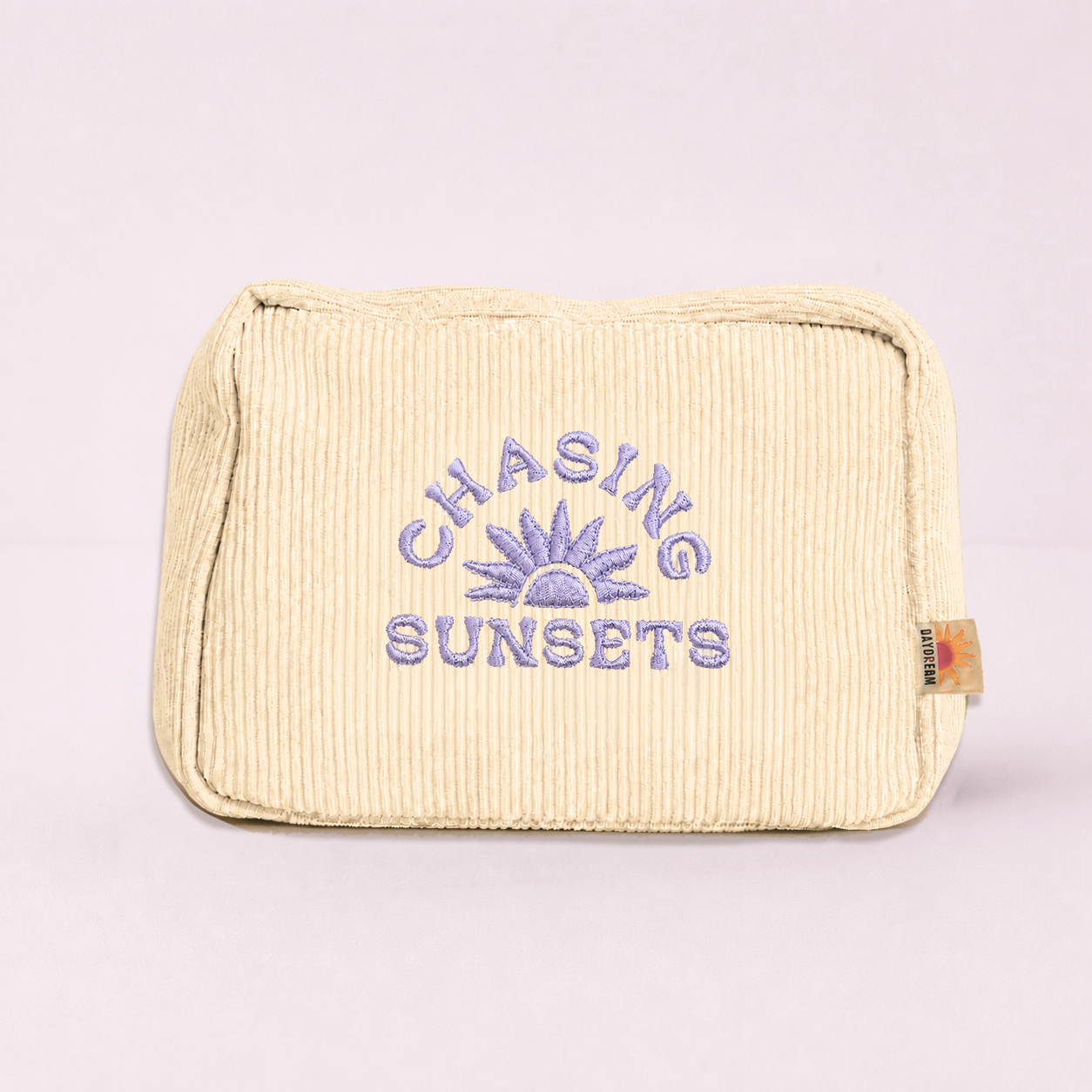 Small makeup bag 7"  | Cord pouch | Chasing sunsets | Fall