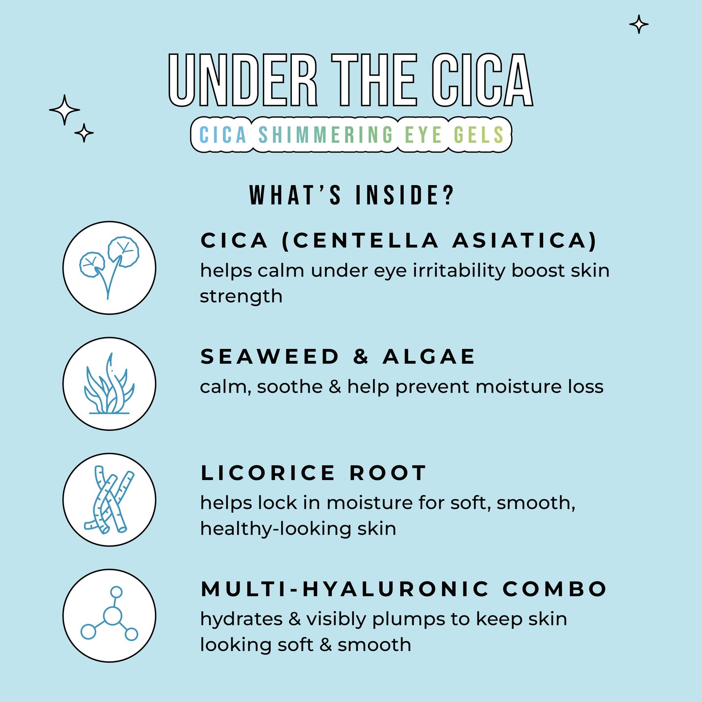 Under The Cica | Shimmering Eye Gels