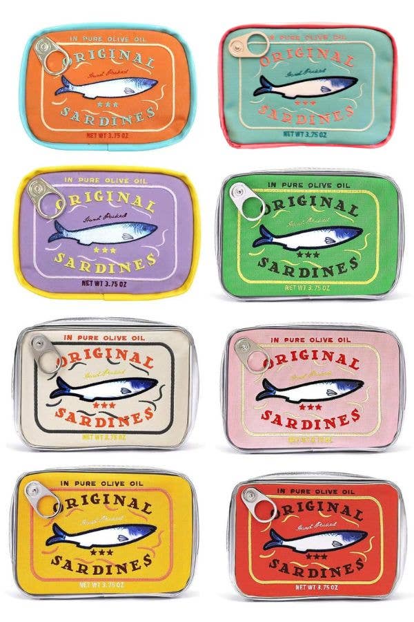 Sardine's Tin Can Gift Cosmetic Bag