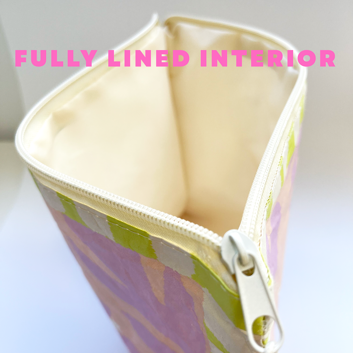 Paradise Beach Pouch 12" | Water-Resistant Beach Zip Pouch
