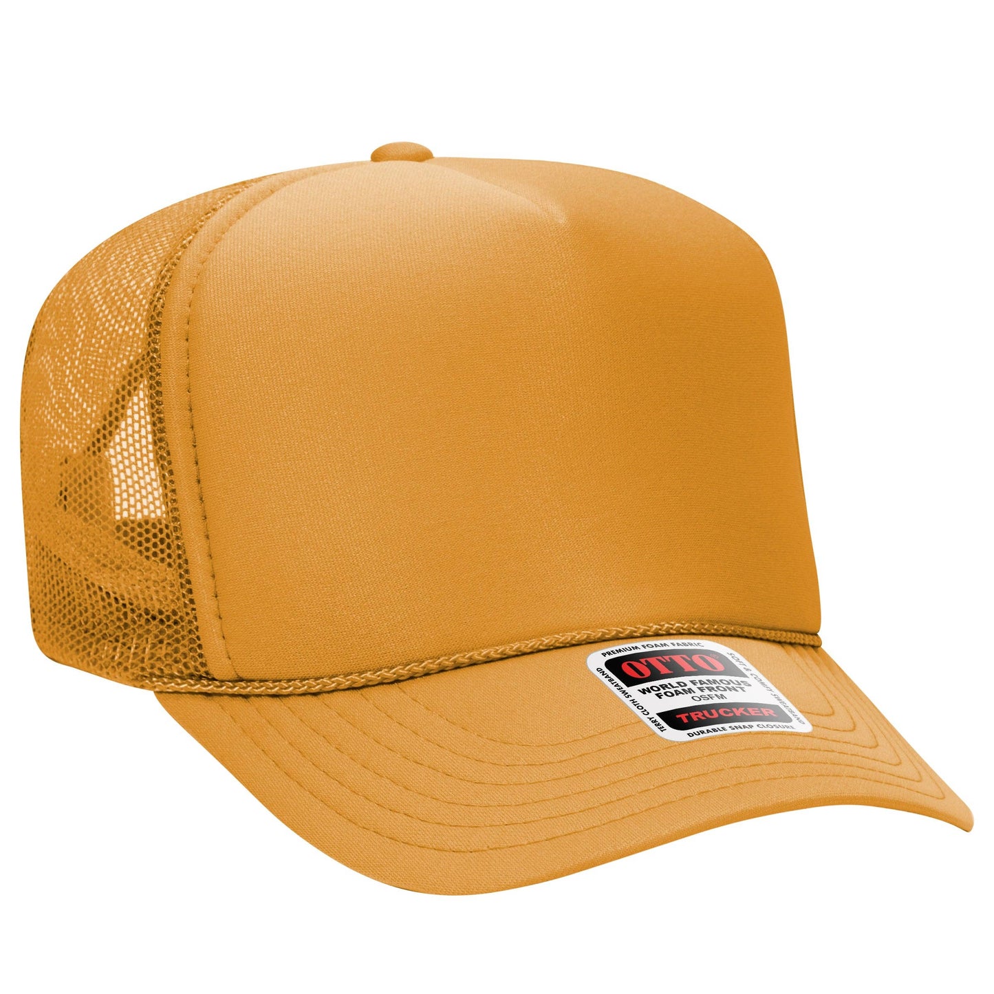 Otto 5-Panel High Crown Foam Trucker Hats, Mesh Back Cap - 39-165