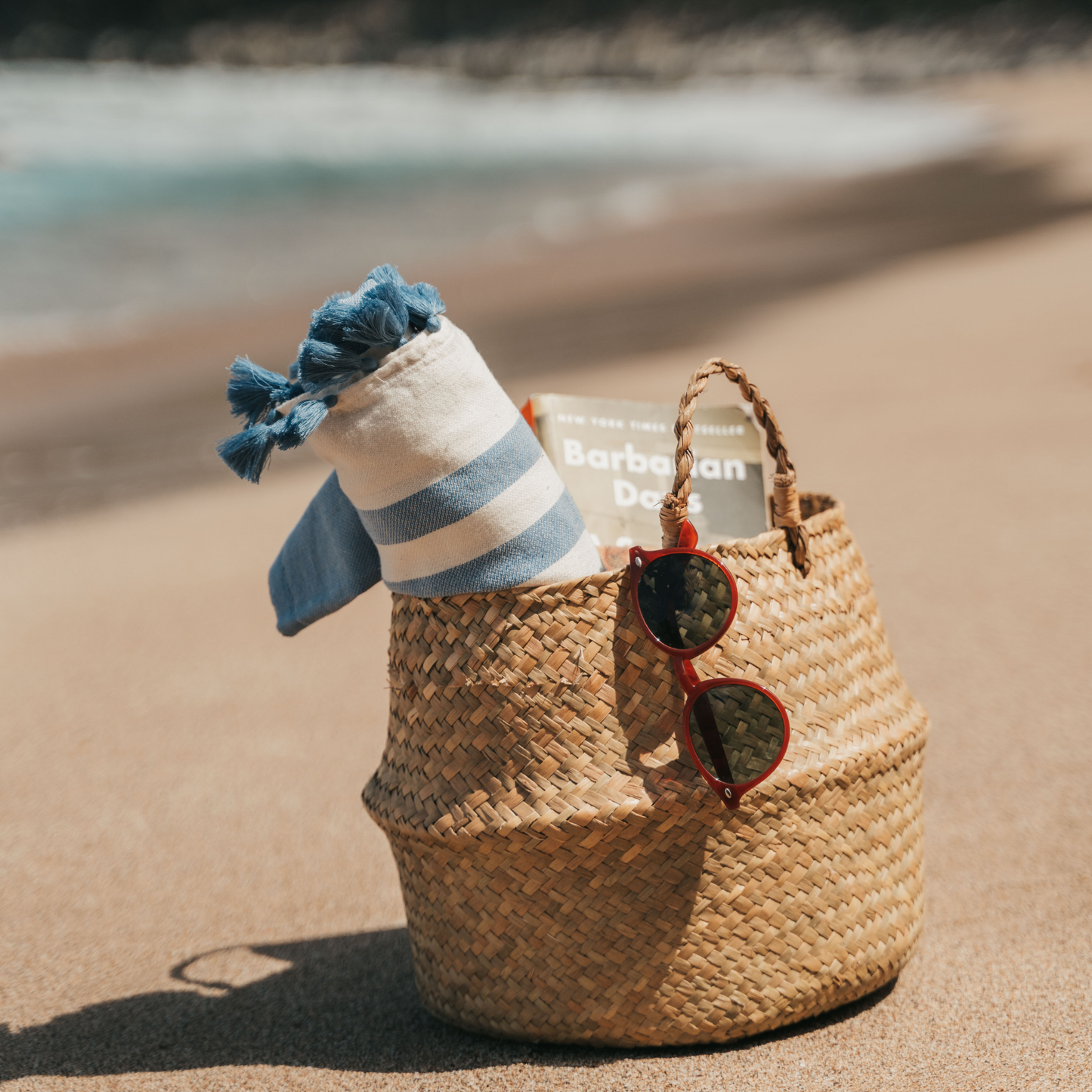 Navy Striped | Turkish Towel