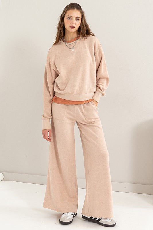 High Rise Wide Leg | Drawstring Pants