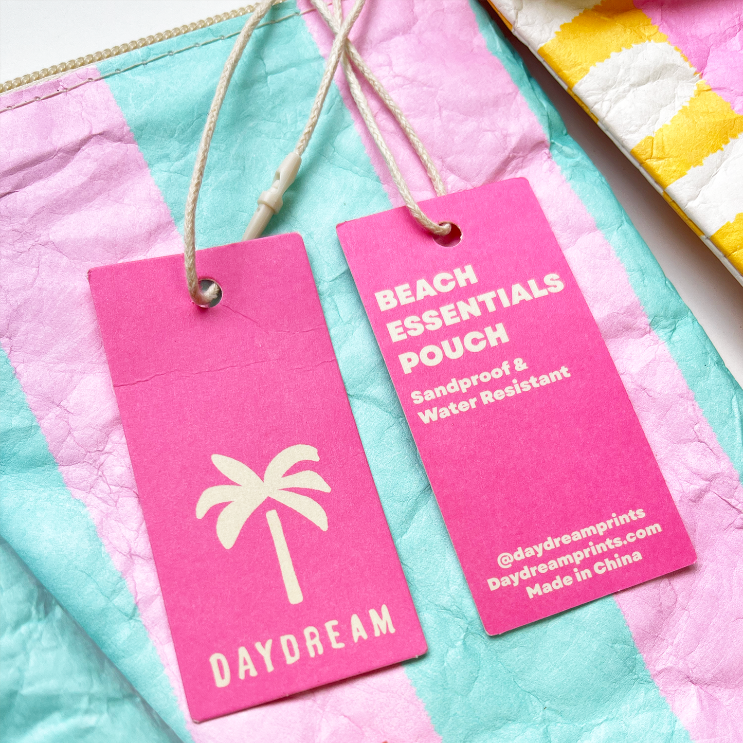 Paradise Beach Pouch 12" | Water-Resistant Beach Zip Pouch