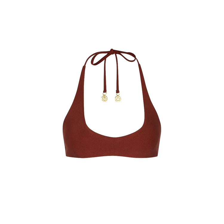 Scoop Mini Halter Crop | Bikini Top