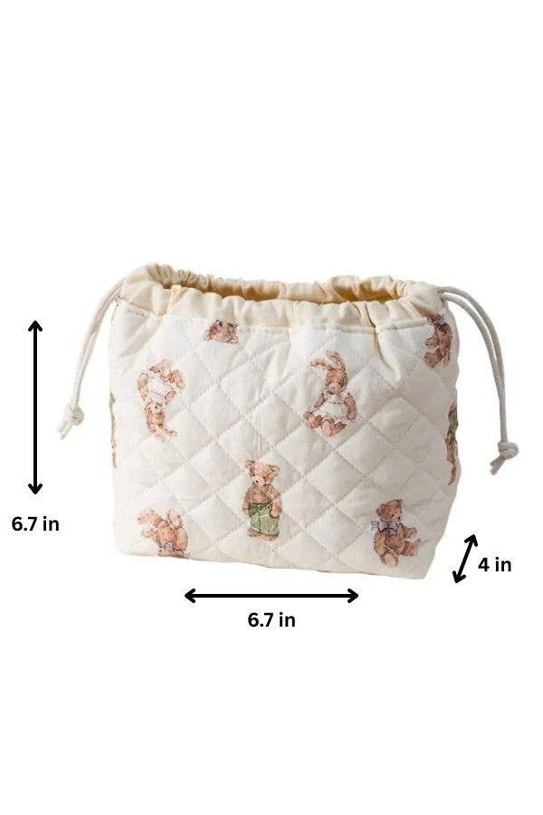 Quilted Drawstring Bag
