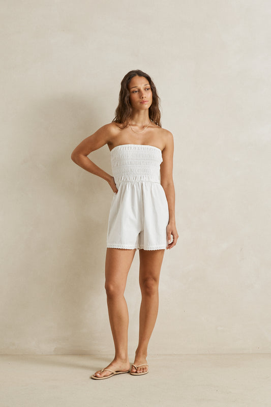 Perry | Strapless Playsuit